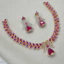 NAFJ Designer American Diamond Necklace Set for Wedding & Festive Wear