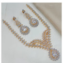 NAFJ Designer American Diamond Necklace Set for Wedding & Festive Wear