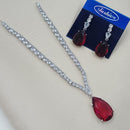 NAFJ Royal Glow American Daimond Necklace Set 