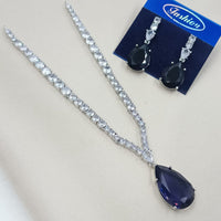 NAFJ Royal Glow American Daimond Necklace Set