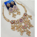 NAFJ Traditional Elegance Pota Stone And Pearl Necklace Set