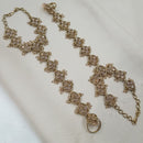 NAFJ Crystal Stone And Pearl Designer Hand Harness