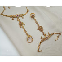 NAFJ Pota Stone And Pearl Designer Hand Harness