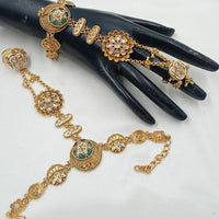 NAFJ Pota Stone And Pearl Designer Hand Harness