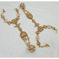 NAFJ Pota Stone And Pearl Designer Hand Harness