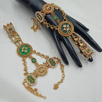 NAFJ Pota Stone And Pearl Designer Hand Harness