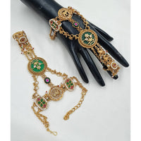 NAFJ Pota Stone And Pearl Designer Hand Harness