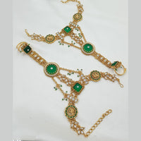 NAFJ Pota Stone And Pearl Designer Hand Harness