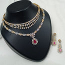 NAFJ Royal Sparkle American Daimond And Austrian Stone Necklace Set