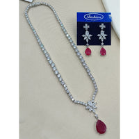 NAFJ Royal Sparkle American Daimond Necklace Set