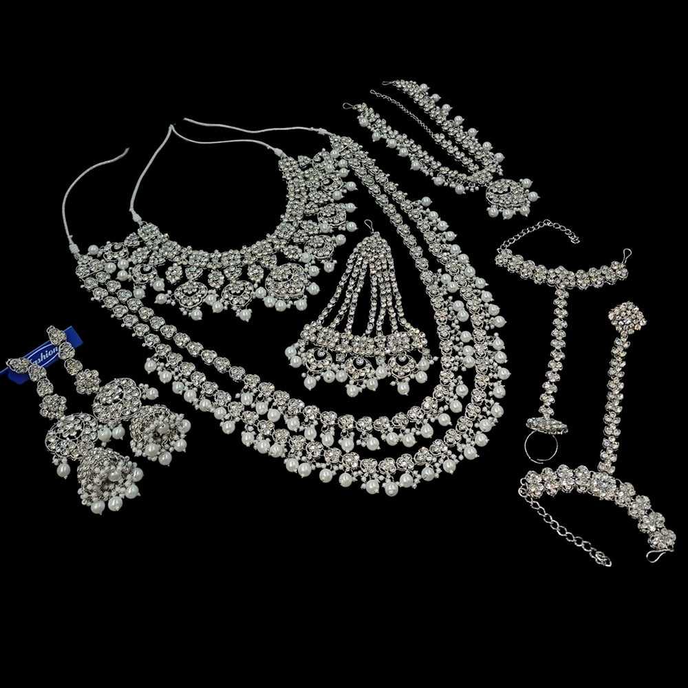 NAFJ Grand Austrian Stone Wedding Special Beaded Bridal Set