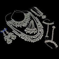 NAFJ Grand Austrian Stone Wedding Special Beaded Bridal Set