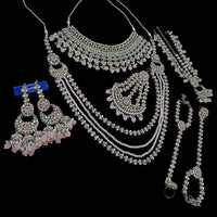 NAFJ Grand Austrian Stone Wedding Special Beaded Bridal Set