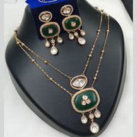 NAFJ Graceful Polki Kundan Necklace Set for Women