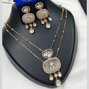 NAFJ Graceful Polki Kundan Necklace Set for Women