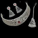 NAFJ Royal Sparkle American Daimond Choker Necklace Set