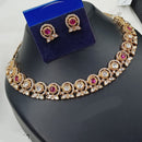 NAFJ Glam Polki Kundan Stone Embellished Necklace Set