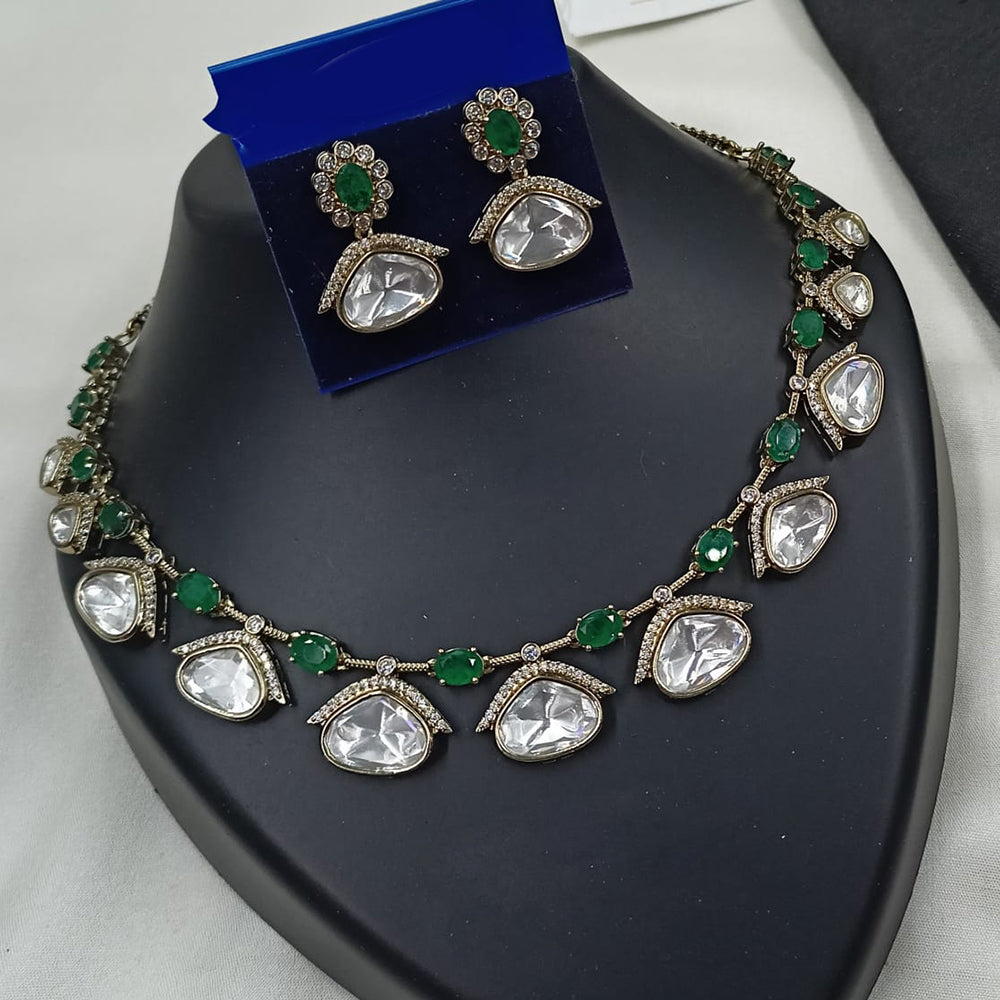 NAFJ Glam American Daimond Necklace Set