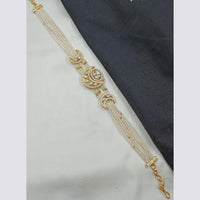 NAFJ Heritage Polki Kundan Stone And Pearl Sheeshphool