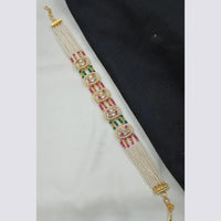 NAFJ Heritage Polki Kundan Stone And Pearl Sheeshphool