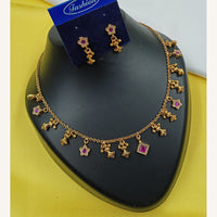 NAFJ Royal Pota Stone And Pearl Necklace Set