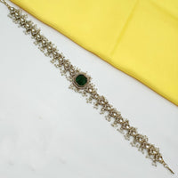 NAFJ Heritage Crystal Stone And Pearl Sheeshphool