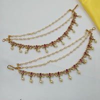 NAFJ Glamorous Austrian Stone Pearl Kanchain