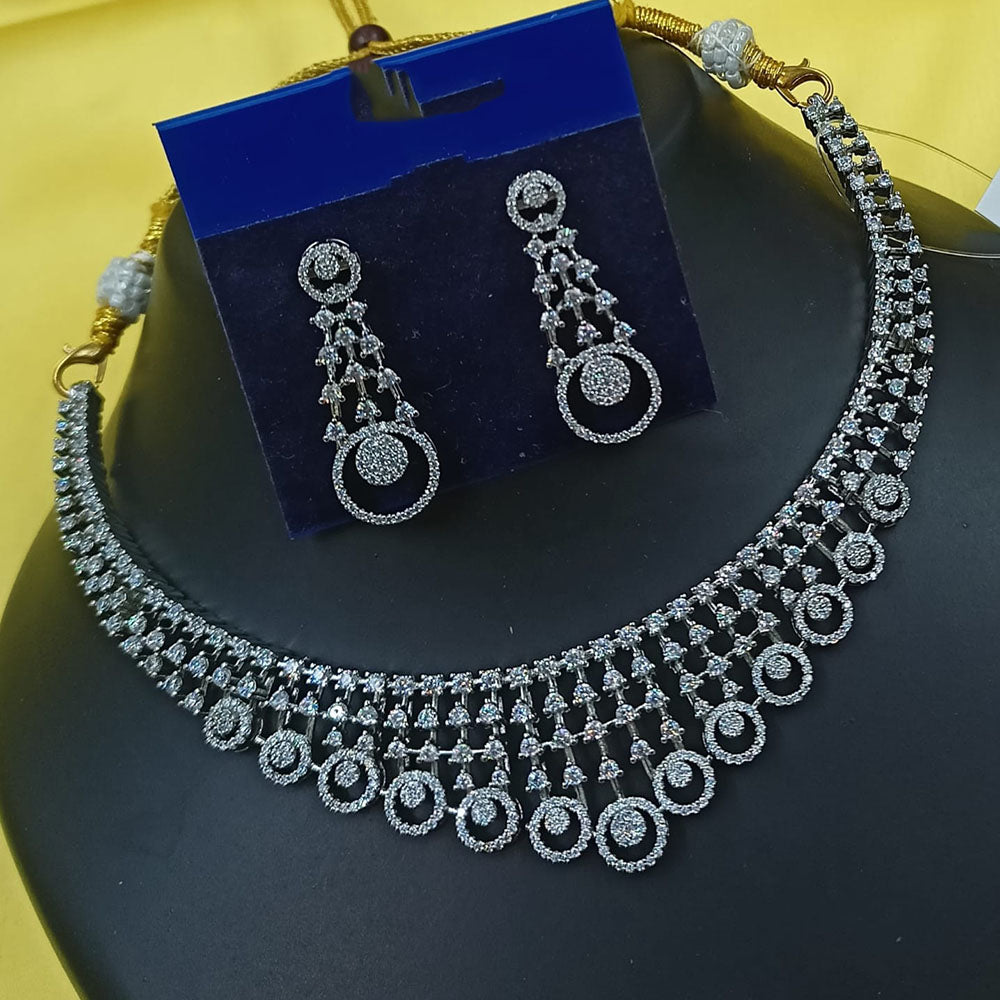 NAFJ Royal Sparkle Austrian Stone Necklace Set