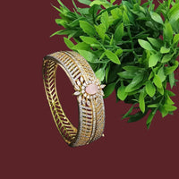 NAFJ Classic Crystal Stone And Austrian Stone Openable Bangles Set