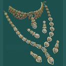 NAFJ Glamorous American Diamond Double Necklace Set