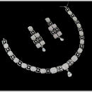 NAFJ Glamorous Crystal Stone Designer Necklace Set