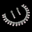 NAFJ Glamorous Crystal Stone Designer Necklace Set