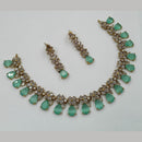 NAFJ Glamorous Crystal Stone Designer Necklace Set
