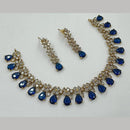 NAFJ Glamorous Crystal Stone Designer Necklace Set
