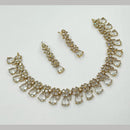 NAFJ Glamorous Crystal Stone Designer Necklace Set