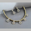 NAFJ Glamorous Crystal Stone Designer Necklace Set