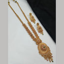 NAFJ Elegant Crystal Stone Long Necklace Set for Women
