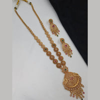 NAFJ Elegant Crystal Stone Long Necklace Set for Women