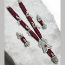NAFJ Luxury Crystal Stone And Pearl Necklace Set for Women