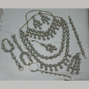 NAFJ Grand Crystal Stone And Austrian Stone Pearl And Beads Dreamy Bridal Set