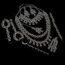 NAFJ Grand Crystal Stone And Austrian Stone Pearl And Beads Dreamy Bridal Set