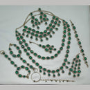 NAFJ Grand Crystal Stone And Austrian Stone Pearl And Beads Dreamy Bridal Set