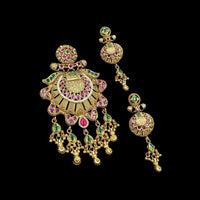 NAFJ Premium Pota Stone Designer Pendant Set