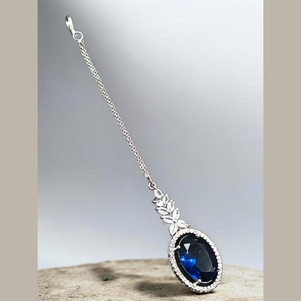 NAFJ Sparkling American Diamond Maangtikka