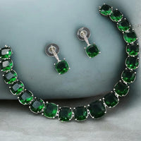 NAFJ Luxury American Daimond Necklace Set