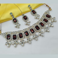 NAFJ Elegant Crystal Stone And Austrian Stone Choker Necklace Set