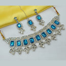 NAFJ Elegant Crystal Stone And Austrian Stone Choker Necklace Set