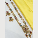 NAFJ Elegant Pota Stone And Pearl Long Necklace Set