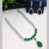 NAFJ Sparkling American Daimonds For Modern Elegance Necklace Set