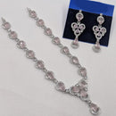 NAFJ Sparkling American Daimonds For Modern Elegance Necklace Set